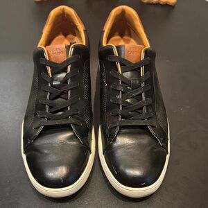 Vince Camuto Black and Tan Men's Sneakers